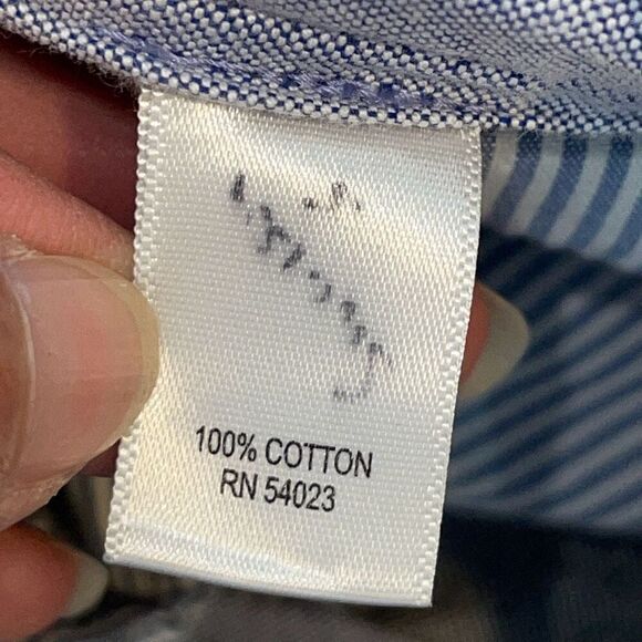 Banana Republic Mens Straight Leg Chambray Cotton Chino Pants Gray Size‎ 34/34 - Picture 6 of 9